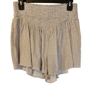 Aerie Women's Tan and Brown Flowy Shorts Size Large